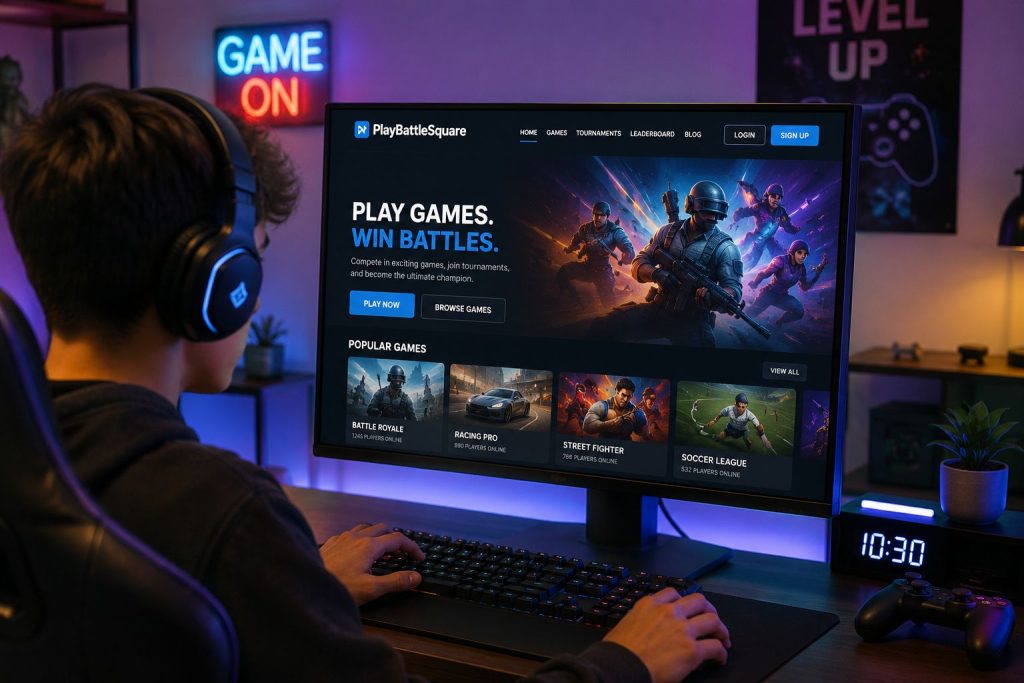 playing games on blog playbattlesquare