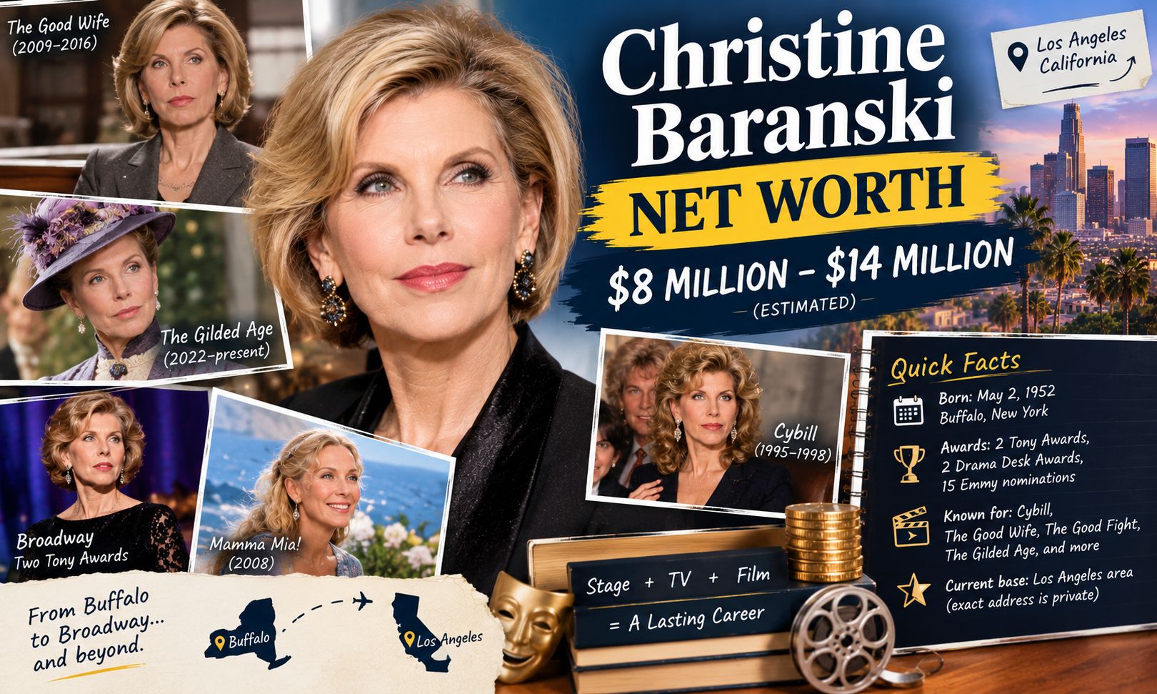 christine baranski net worth