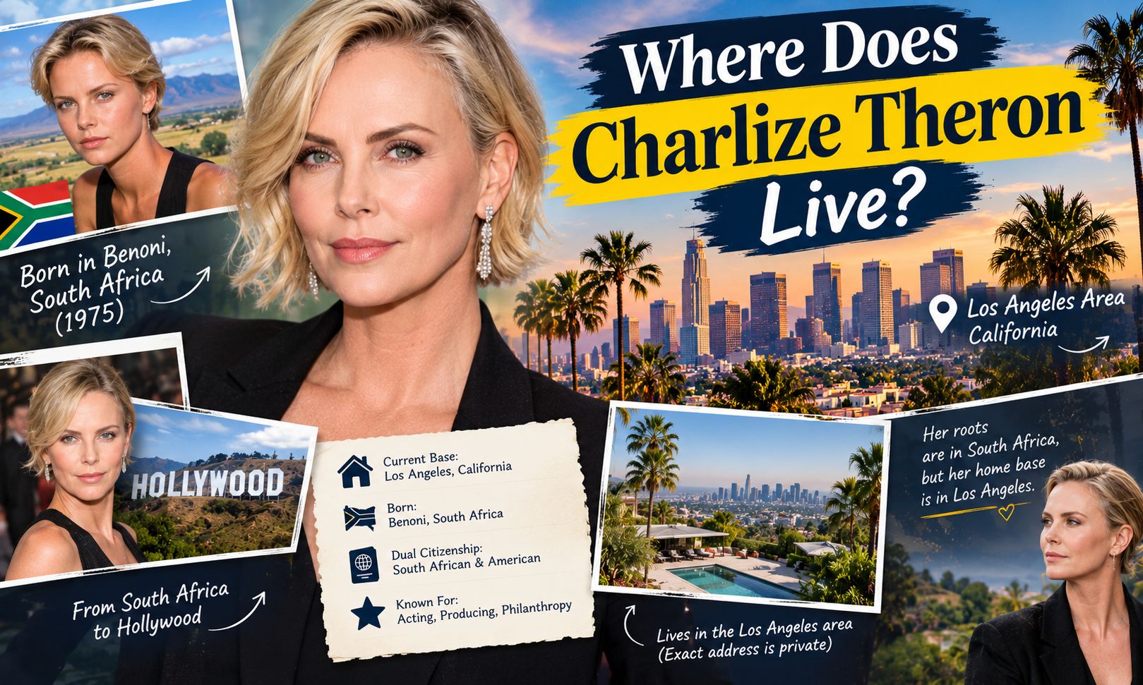 where does charlize theron live